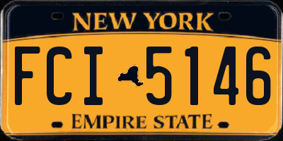 NY license plate FCI5146