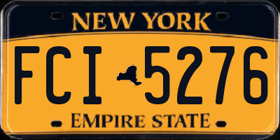 NY license plate FCI5276