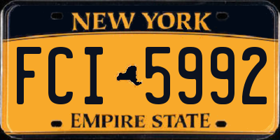 NY license plate FCI5992