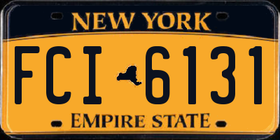 NY license plate FCI6131