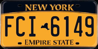NY license plate FCI6149