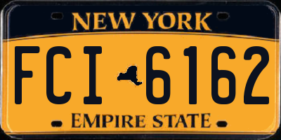NY license plate FCI6162