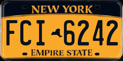 NY license plate FCI6242