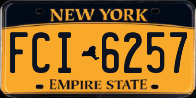 NY license plate FCI6257