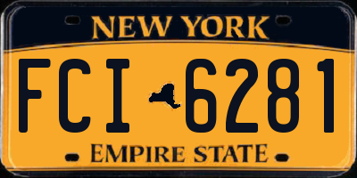 NY license plate FCI6281