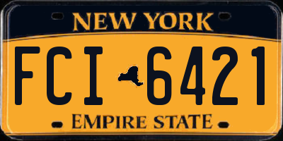 NY license plate FCI6421