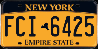 NY license plate FCI6425