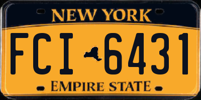 NY license plate FCI6431