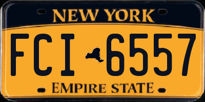 NY license plate FCI6557