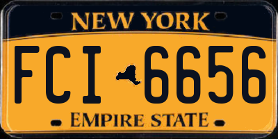 NY license plate FCI6656