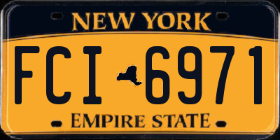 NY license plate FCI6971