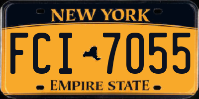 NY license plate FCI7055