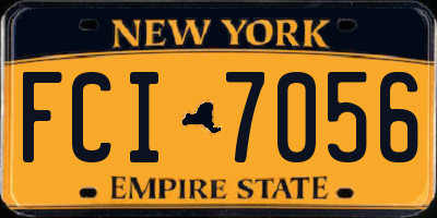 NY license plate FCI7056