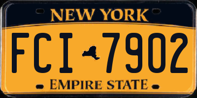 NY license plate FCI7902