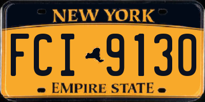 NY license plate FCI9130