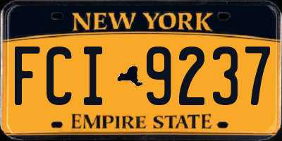 NY license plate FCI9237
