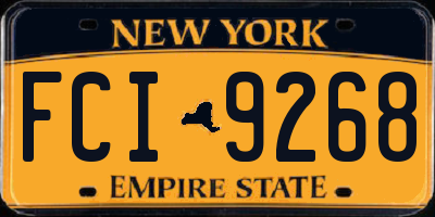 NY license plate FCI9268