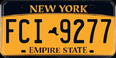 NY license plate FCI9277