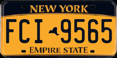 NY license plate FCI9565