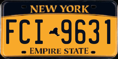 NY license plate FCI9631