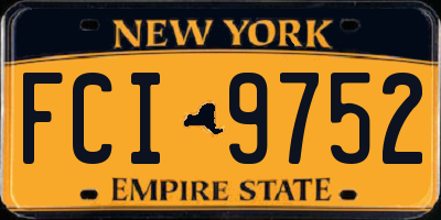 NY license plate FCI9752