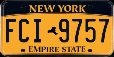 NY license plate FCI9757