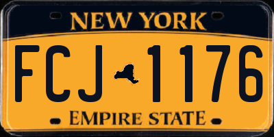 NY license plate FCJ1176