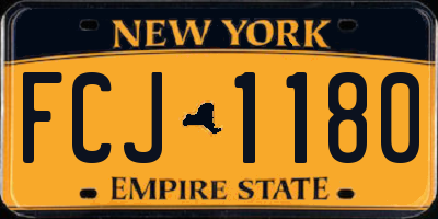 NY license plate FCJ1180