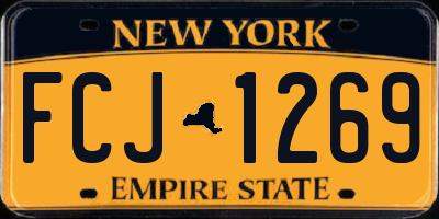 NY license plate FCJ1269