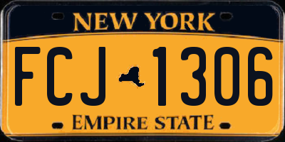NY license plate FCJ1306
