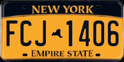 NY license plate FCJ1406