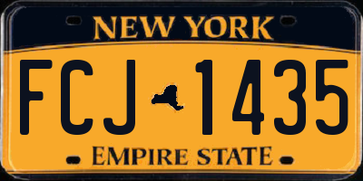 NY license plate FCJ1435
