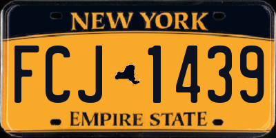 NY license plate FCJ1439