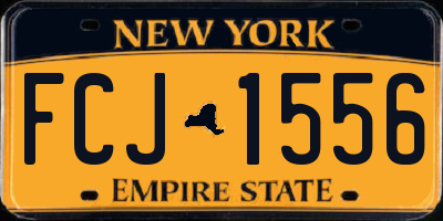 NY license plate FCJ1556