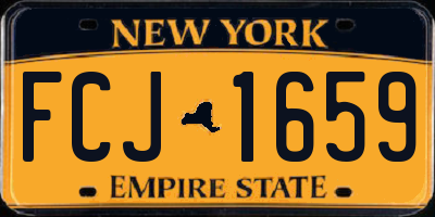 NY license plate FCJ1659