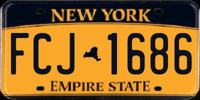 NY license plate FCJ1686