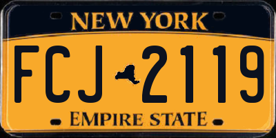 NY license plate FCJ2119