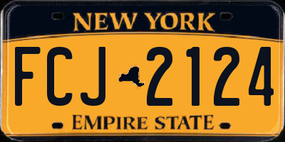NY license plate FCJ2124