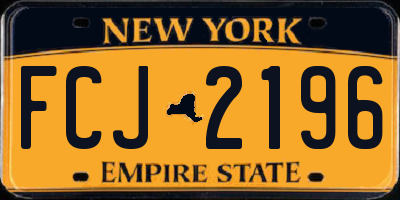NY license plate FCJ2196