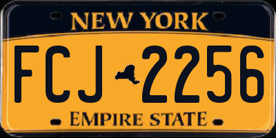 NY license plate FCJ2256
