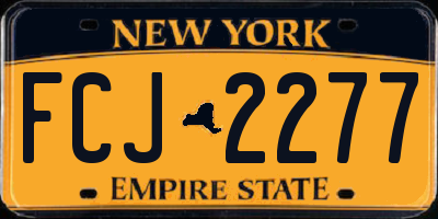 NY license plate FCJ2277