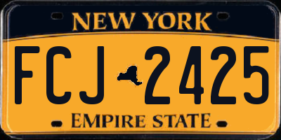 NY license plate FCJ2425