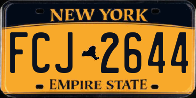 NY license plate FCJ2644