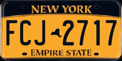 NY license plate FCJ2717