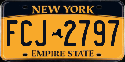 NY license plate FCJ2797