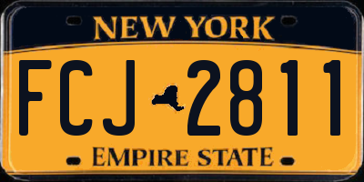 NY license plate FCJ2811