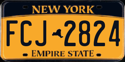NY license plate FCJ2824