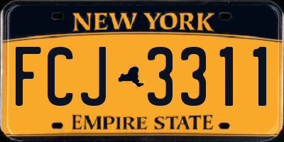 NY license plate FCJ3311