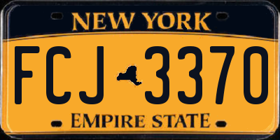 NY license plate FCJ3370