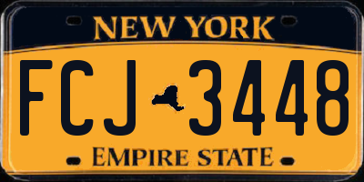 NY license plate FCJ3448